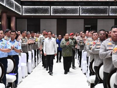 Presiden Jokowi dan Presiden terpilih Prabowo Subianto