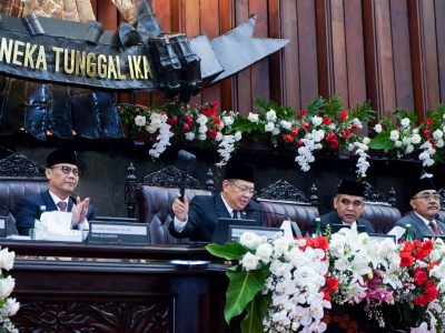 Ketua MPR RI, Bambang Soesatyo, saat memimpin Sidang Paripurna Terakhir MPR RI Periode 2019-2024. Sumber foto : Setjen DPR/MPR