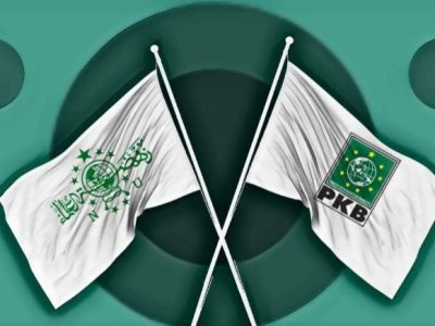 Ilustrasi Bendera NU dan PKB