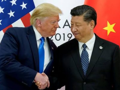 Presiden Amerika Serikat Donald Trump dan Presiden China Xi Jinping.