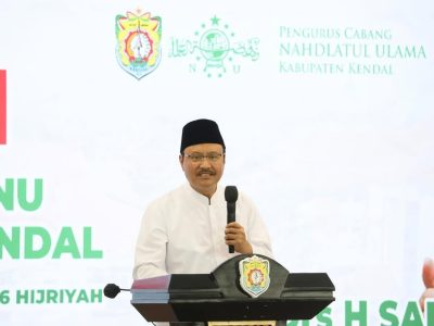Mensos RI Syaifullah Yusuf dalam sebuah acara PCNU Kendal pada Minggu (27/4/2025).