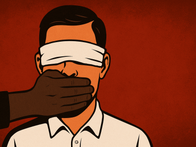 Ket : Ilustrasi Pembungkaman Kebebasan Berpendapat dan Berpikir