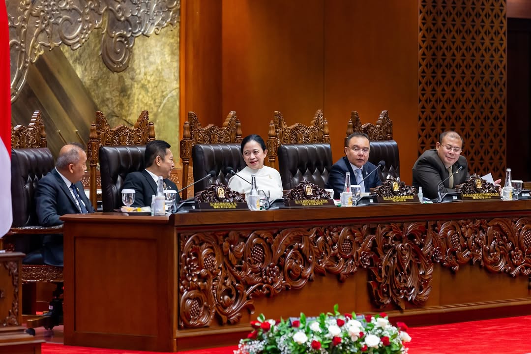 Puan Maharani dalam Rapat Paripurna penutupan Masa Persidangan III 2024-2025 di Senayan Jakarta, Selasa (27/5/2025). Sumber foto : instagram @puanmaharaniri
