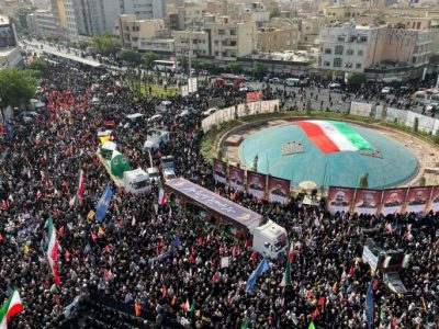 Prosesi Pemakaman Korban Perang Iran-Israel di Teheran.