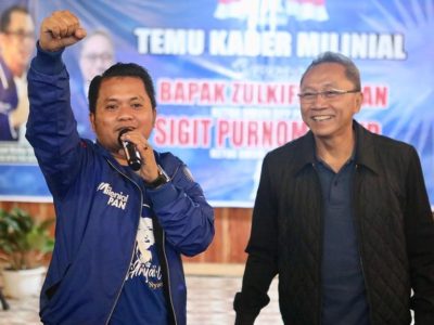 Anggota Komisi I DPR RI, Selamet Ariyadi, bersama Ketua Umum PAN Zulkifli Hasan